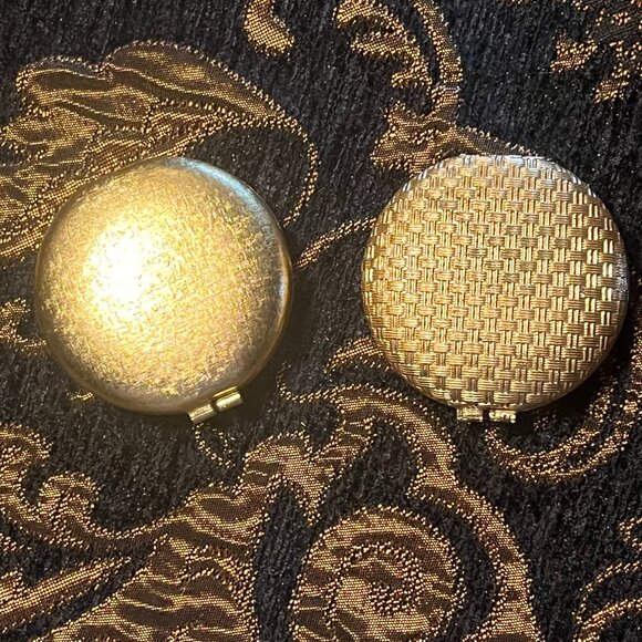 Revlon Other - Pair of Vintage Revlon Gold tone Compacts